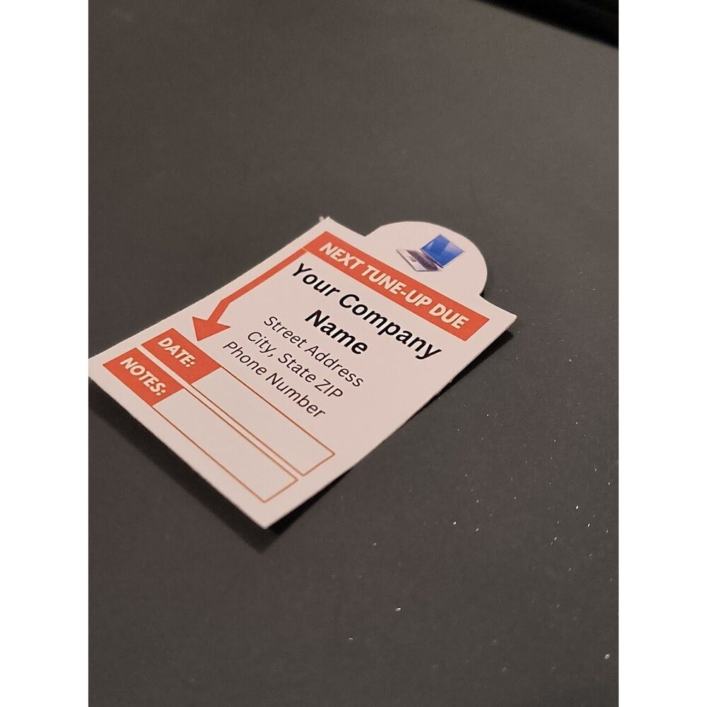 Computer Repair Next Service Due Sticker IT Technology (50 Pack) - Picture 2 of 4